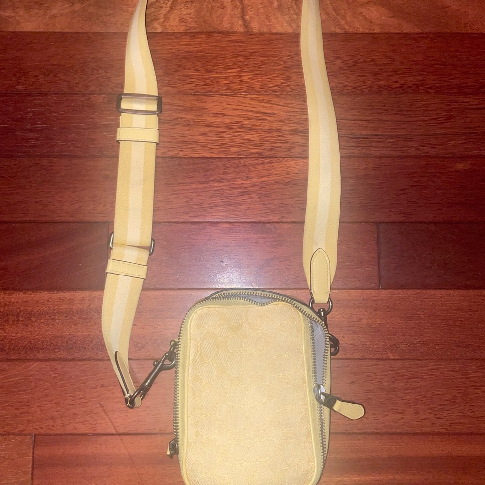 Coach Yellow Messenger Bag